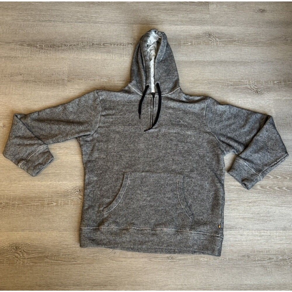 Quiksilver Waterman 1/4 Zip Sweatshirt Mens XL Long Sleeve Washed Gray